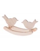 Drewniane ptaszki na biegunach