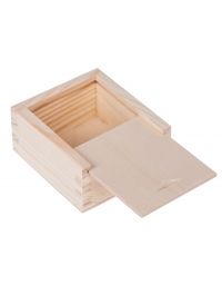 Drewniane pudełko na pendrive
