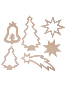 Zawieszka świąteczna - Choinka 11cm C1