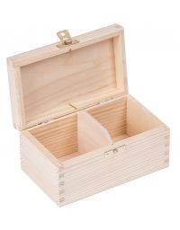 Pudełko drewniane, pojemnik na herbatę herbaciarka NELA 2-Z