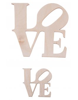 Drewniany napis LOVE duży dekor scrapki ozdoba decoupage