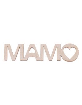 Drewniany napis MAMO mały scrapki decoupage
