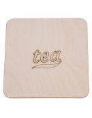 Podkładka pod kubek z grawerem TEA kwadrat 10x10 cm