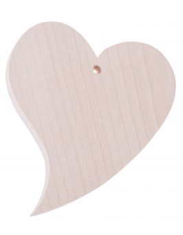 Drewniane serce "krzywe" 9,5x11,5 cm