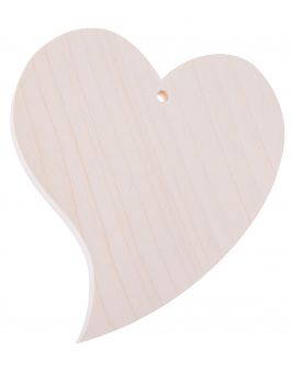 Drewniane serce "krzywe" 11x13 cm
