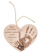 Zawieszka do auta - serce 1, grawer