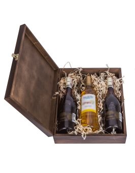 Pudełko na wino CARMEN III - ciemny brąz