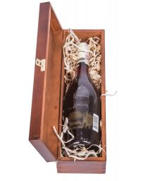 Drewniane pudełko na wino CARMEN II - kolor orzech