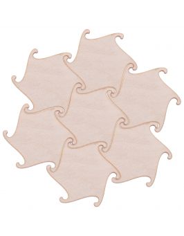 Podkładka PUZZLE 10x10 cm - 10 sztuk