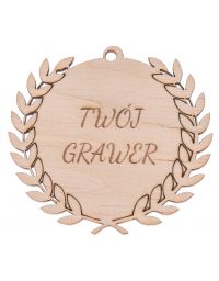 Medal drewniany 3 mm + GRAWER