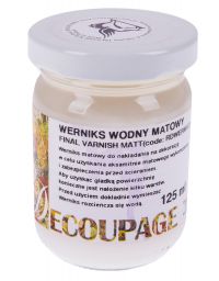 Werniks wodny matowy 125 ml DECOUPAGE