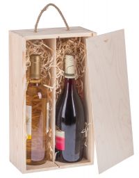 Pudełko drewniane pojemnik na 2 wina CARMEN VI