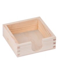 Drewniane pudełko na podkładki