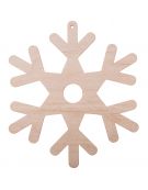 Zawieszka świąteczna płatek śniegu S16 8x7cm