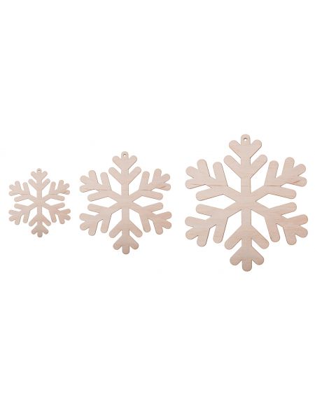 Zawieszka świąteczna płatek śniegu komplet 3szt.