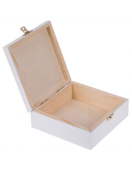 Białe pudełko, pojemnik 16x16cm z GRAWEREM