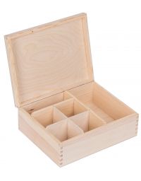 Drewniane pudełko organizer ARTUR