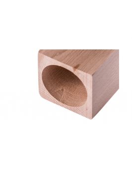 Świecznik kwadratowy drewniany 20 cm
