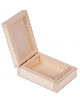 Drewniane pudełko Alma - bez floku