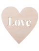 Drewniane serce 10x10 "LOVE"
