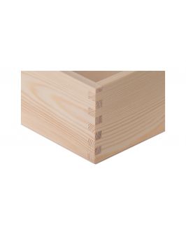 Drewniany pojemnik organizer 16x16x10 cm