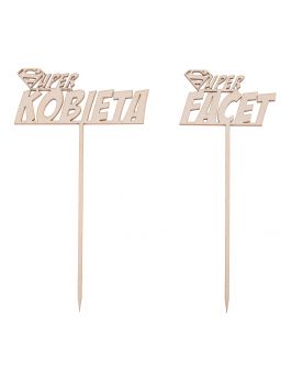 Napis na piku "Super Kobieta"