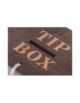 Drewnaine pudełko TIP BOX skarbonka