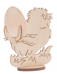 Podstawka kurczaczek + jajo drewniane