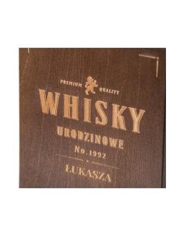 Karafka + pudełko z grawerem na URODZINY whisky