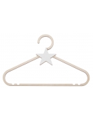 Drewniany wieszak z białą gwiazdką duży