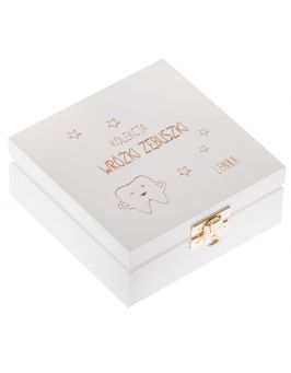Białe pudełko 12x12cm - Kolekcja Wróżki Zębuszki