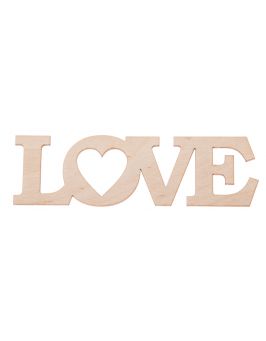 Drewniany napis LOVE 3