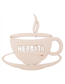 Ozdoba ze sklejki - herbata duża