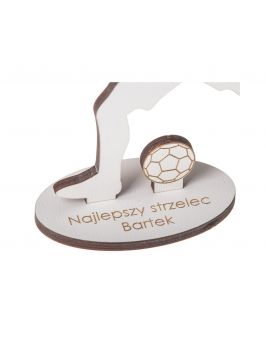 Drewniana statuetka - Najlpeszy strzelec + IMIĘ