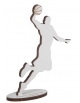 Drewniana statuetka z grawerem - KOSZYKARZ