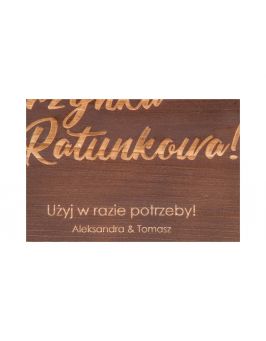 Personalizowana Skrzynka Ratunkowa - ciemny brąz