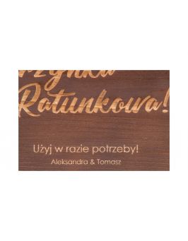 Personalizowana Skrzynka Ratunkowa - ciemny brąz