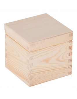 Drewniane pudełko 11x11x10,5cm