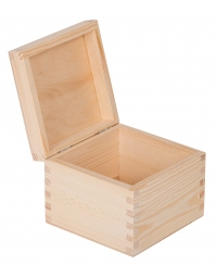 Drewniane pudełko 13x13x10,5cm