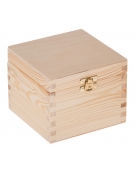 Drewniane pudełko 13x13x10,5 z zapięciem