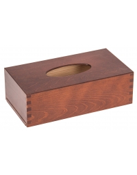 Drewniane pudełkona chusteczki kolor orzech