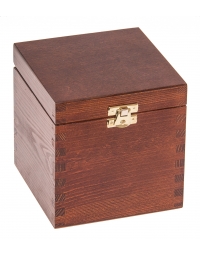 Pudełko 13x13x13,5cm kolor orzech