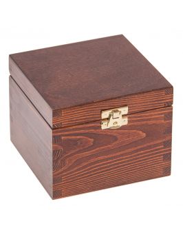 Pudełko 13x13x10,5cm kolor orzech