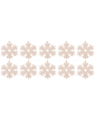 Płatek śniegu S18 zawieszka - 10 sztuk