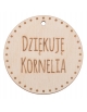 Drewniane kółko zawieszka z grawerem