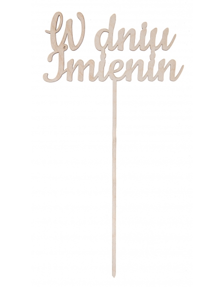 "W dniu imienin" napis na piku "W dniu imienin" napis na piku