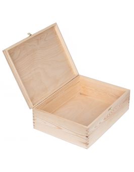 Drewniane pudełko 30x40cm z zapięciem