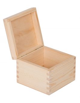 Drewniane pudełko 16x16x13 cm