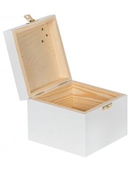 Pudełko 13,5x13,5x10,5cm białe z grawerem