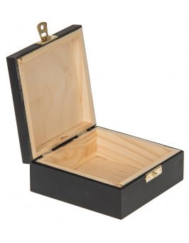 Pudełko 12x12cm czarne z grawerem